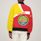 Personalized Amhara Region Sleeve Zip Bomber Jacket Coat Of Arms With Amhara Map