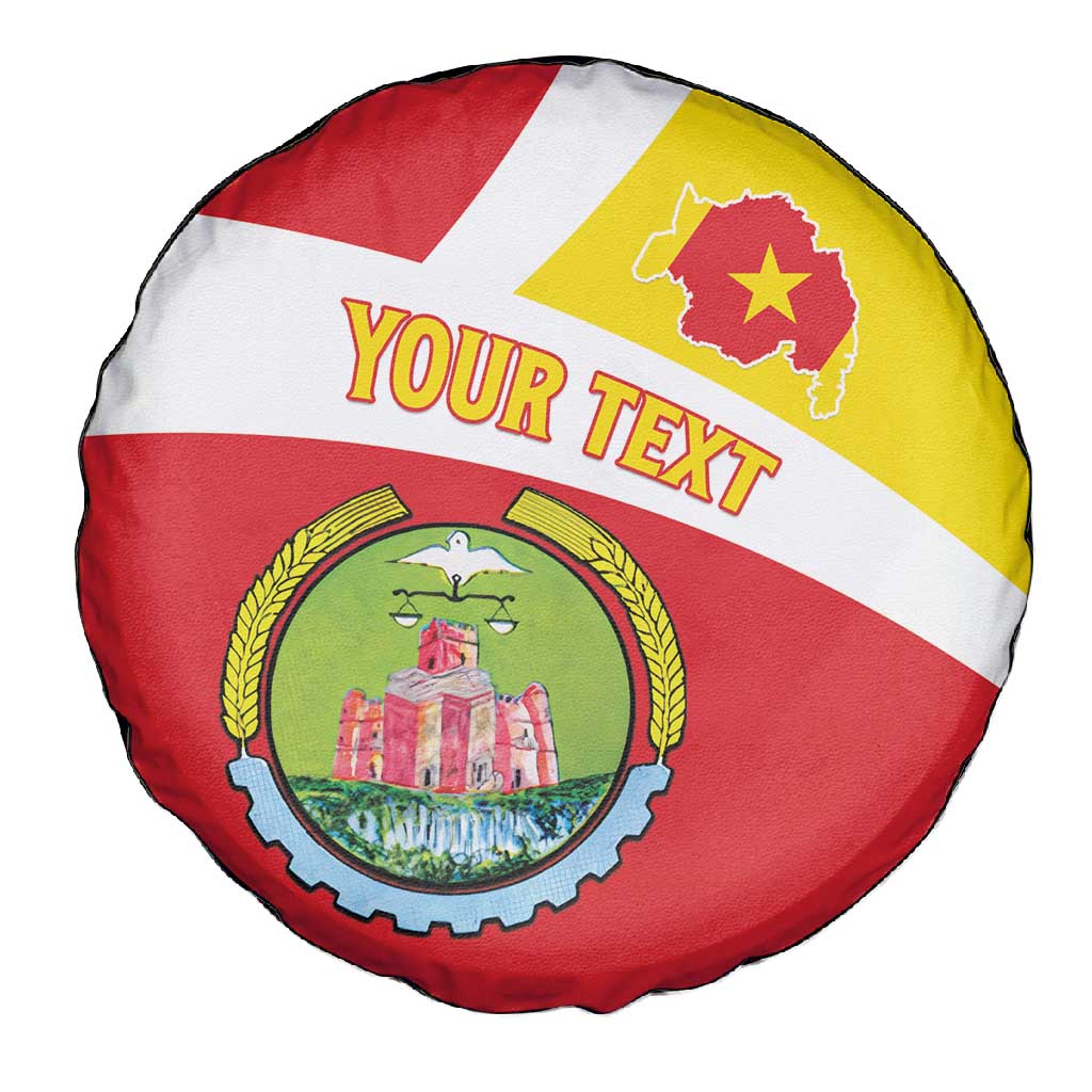 Personalized Amhara Region Spare Tire Cover Coat Of Arms With Amhara Map