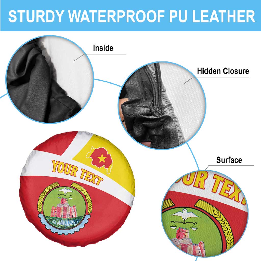 Personalized Amhara Region Spare Tire Cover Coat Of Arms With Amhara Map
