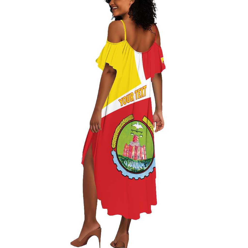 Personalized Amhara Region Summer Maxi Dress Coat Of Arms With Amhara Map