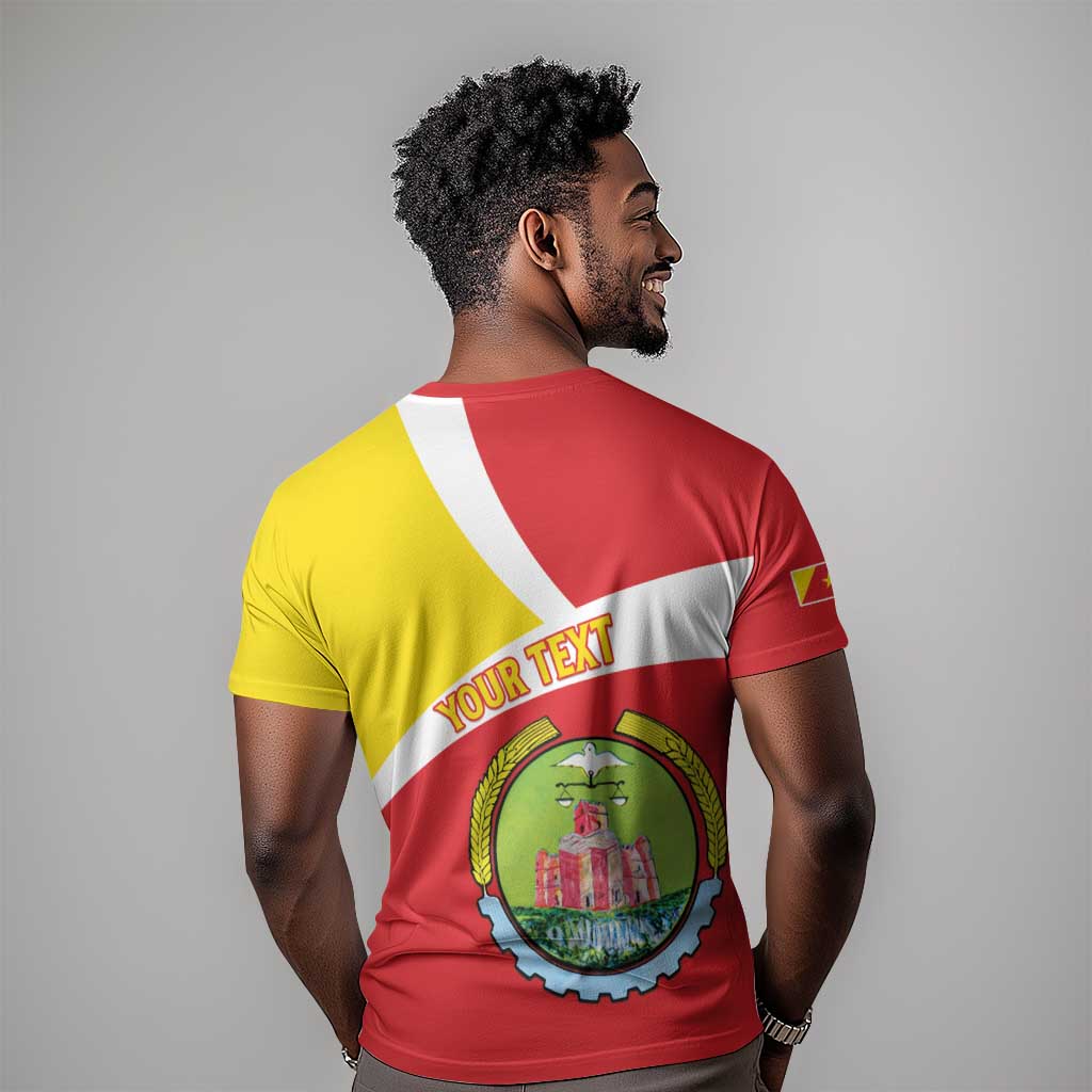 Personalized Amhara Region T shirt Coat Of Arms With Amhara Map