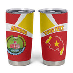 Personalized Amhara Region Tumbler Cup Coat Of Arms With Amhara Map