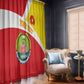 Personalized Amhara Region Window Curtain Coat Of Arms With Amhara Map