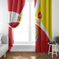 Personalized Amhara Region Window Curtain Coat Of Arms With Amhara Map