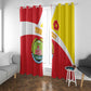 Personalized Amhara Region Window Curtain Coat Of Arms With Amhara Map