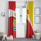 Personalized Amhara Region Window Curtain Coat Of Arms With Amhara Map