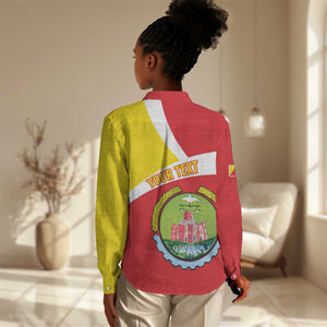 Personalized Amhara Region Women Casual Shirt Coat Of Arms With Amhara Map