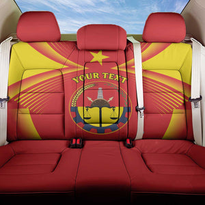 Personalized Tigray Region Back Car Seat Cover Coat Of Arms With Tigray Map