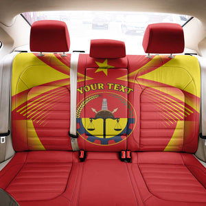 Personalized Tigray Region Back Car Seat Cover Coat Of Arms With Tigray Map