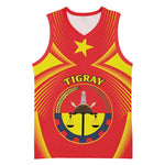Personalized Tigray Region Basketball Jersey Coat Of Arms With Tigray Map - African Pride