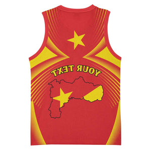 Personalized Tigray Region Basketball Jersey Coat Of Arms With Tigray Map - African Pride