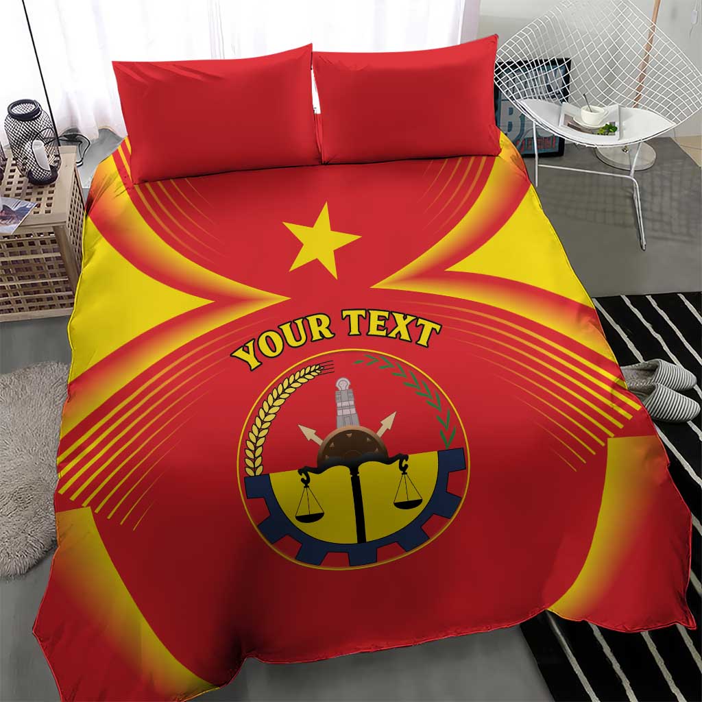 Personalized Tigray Region Bedding Set Coat Of Arms With Tigray Map