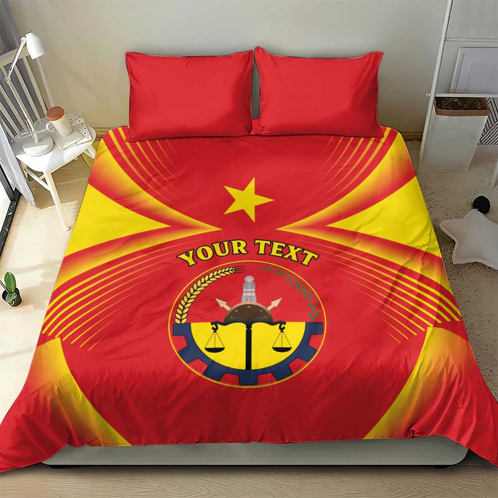 Personalized Tigray Region Bedding Set Coat Of Arms With Tigray Map
