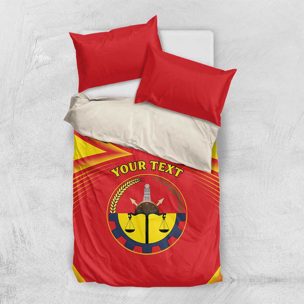 Personalized Tigray Region Bedding Set Coat Of Arms With Tigray Map