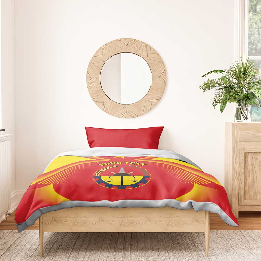 Personalized Tigray Region Bedding Set Coat Of Arms With Tigray Map