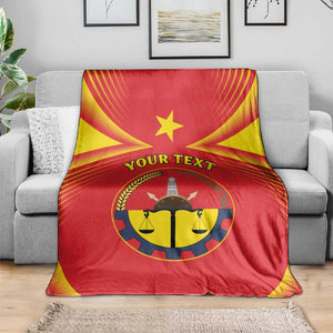Personalized Tigray Region Blanket Coat Of Arms With Tigray Map