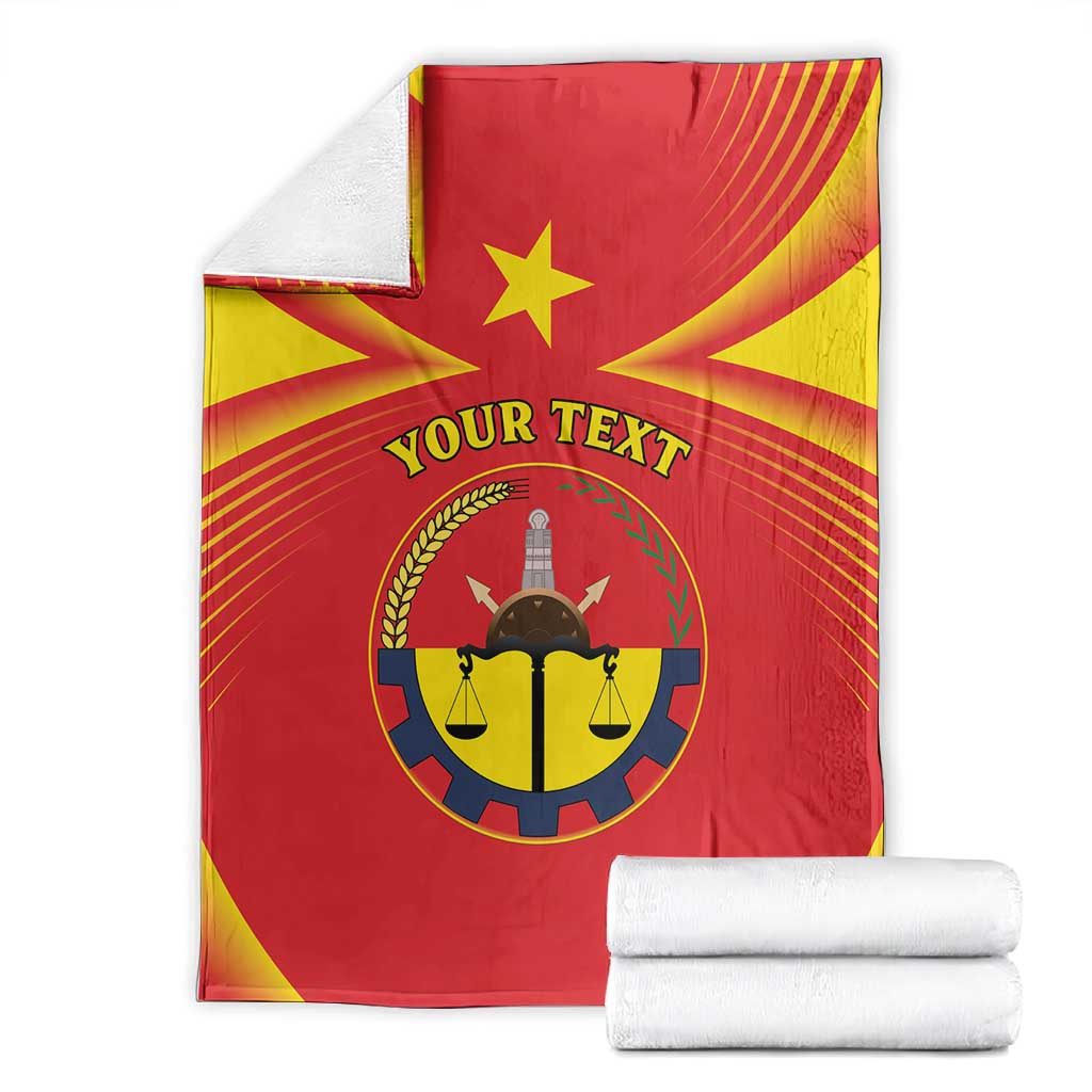Personalized Tigray Region Blanket Coat Of Arms With Tigray Map