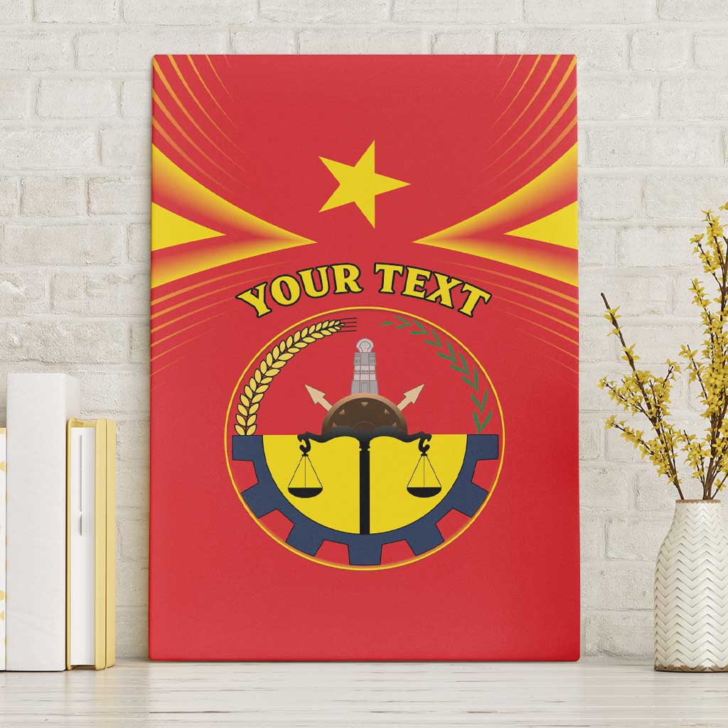 Personalized Tigray Region Canvas Wall Art Coat Of Arms With Tigray Map