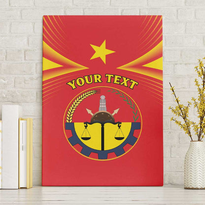 Personalized Tigray Region Canvas Wall Art Coat Of Arms With Tigray Map
