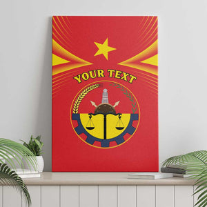 Personalized Tigray Region Canvas Wall Art Coat Of Arms With Tigray Map