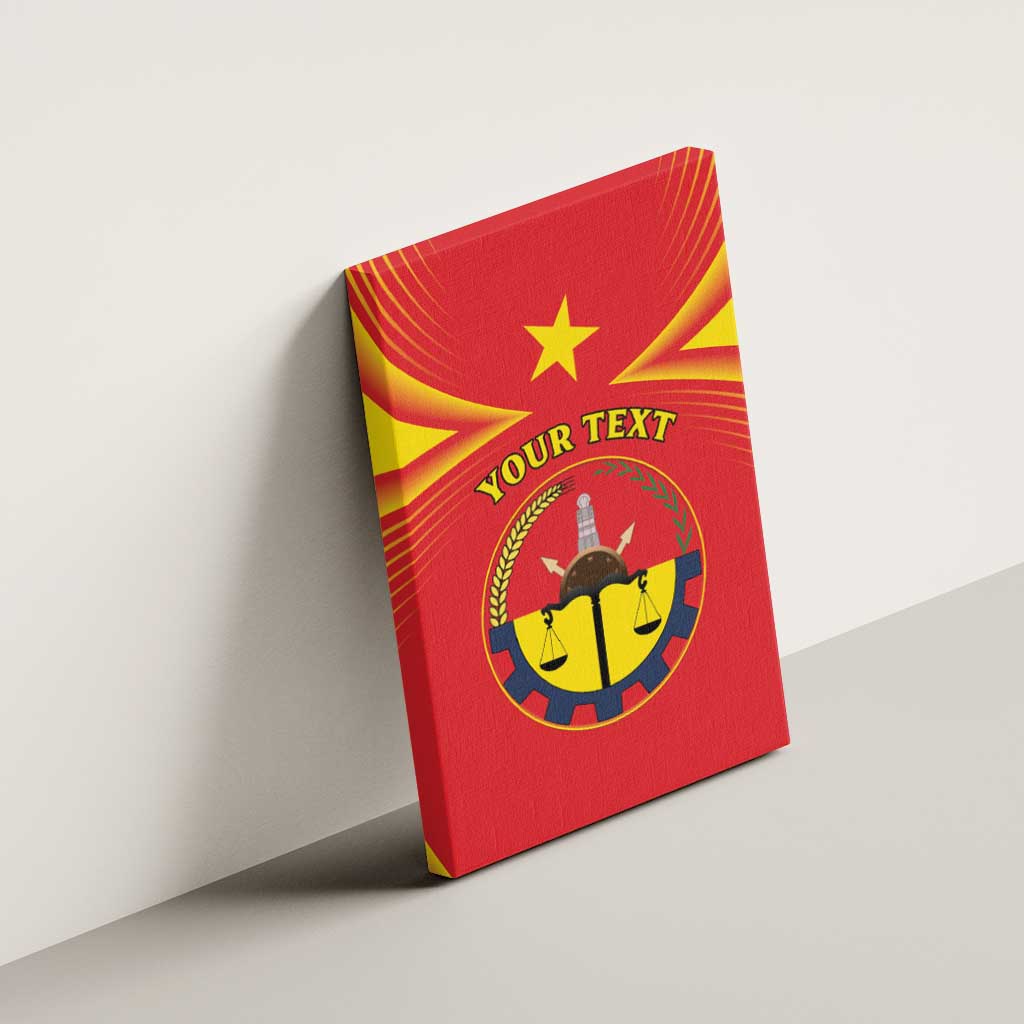 Personalized Tigray Region Canvas Wall Art Coat Of Arms With Tigray Map