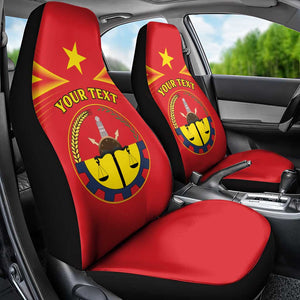 Personalized Tigray Region Car Seat Cover Coat Of Arms With Tigray Map