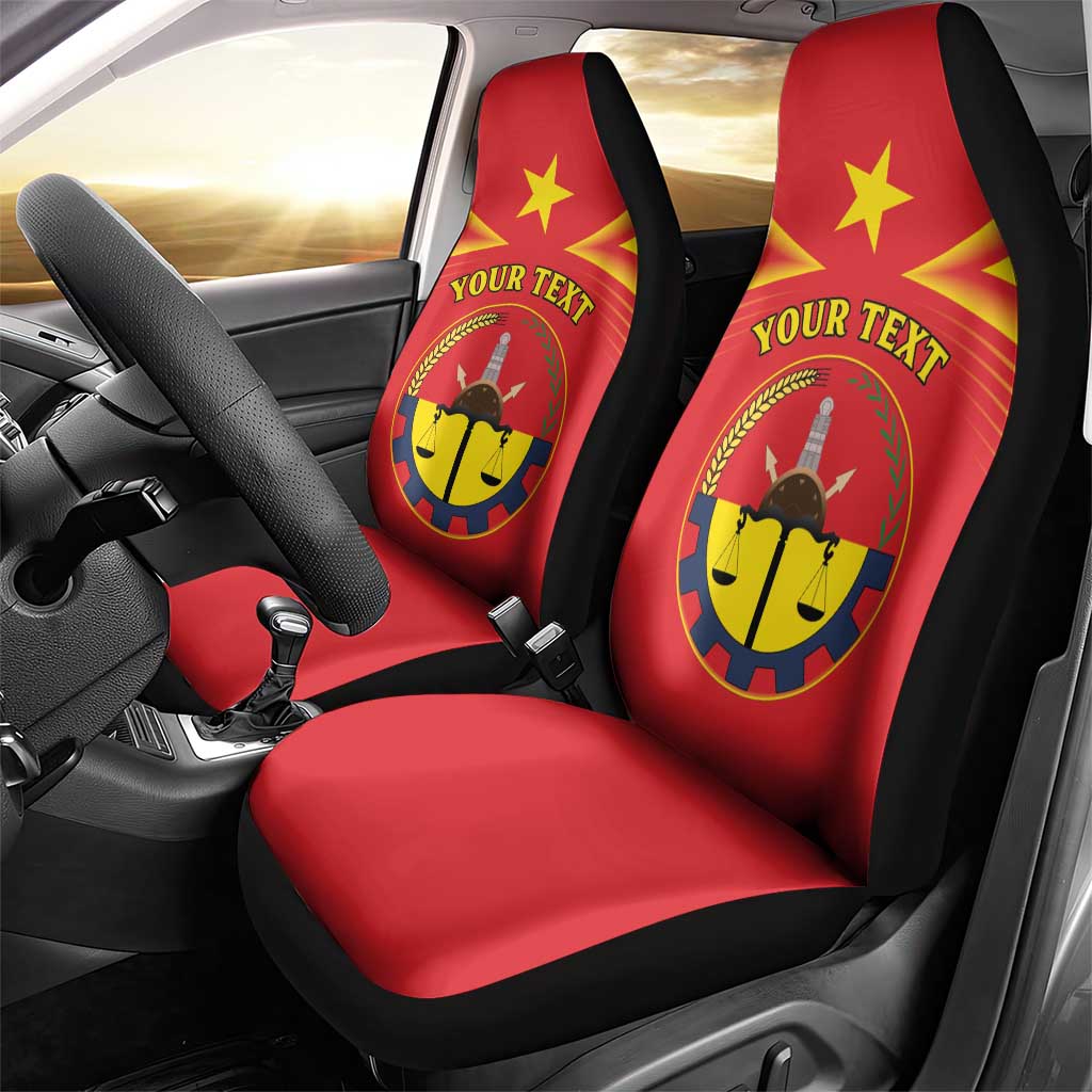 Personalized Tigray Region Car Seat Cover Coat Of Arms With Tigray Map