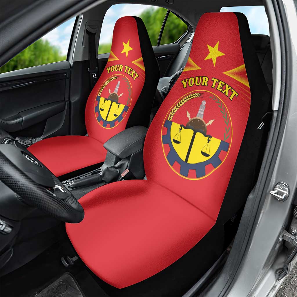 Personalized Tigray Region Car Seat Cover Coat Of Arms With Tigray Map
