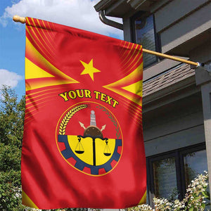 Personalized Tigray Region Garden Flag Coat Of Arms With Tigray Map