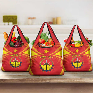 Personalized Tigray Region Grocery Bag Coat Of Arms With Tigray Map