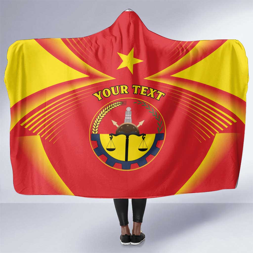Personalized Tigray Region Hooded Blanket Coat Of Arms With Tigray Map