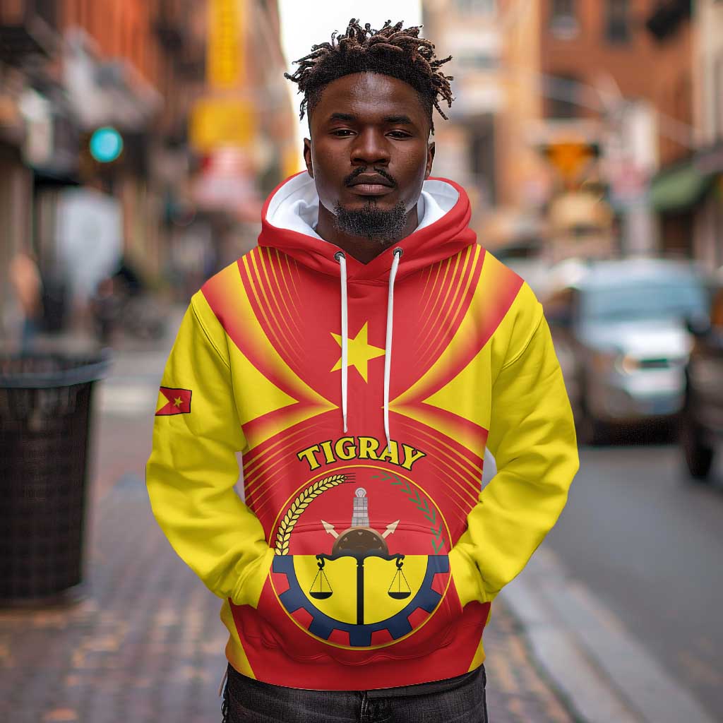 Personalized Tigray Region Hoodie Coat Of Arms With Tigray Map