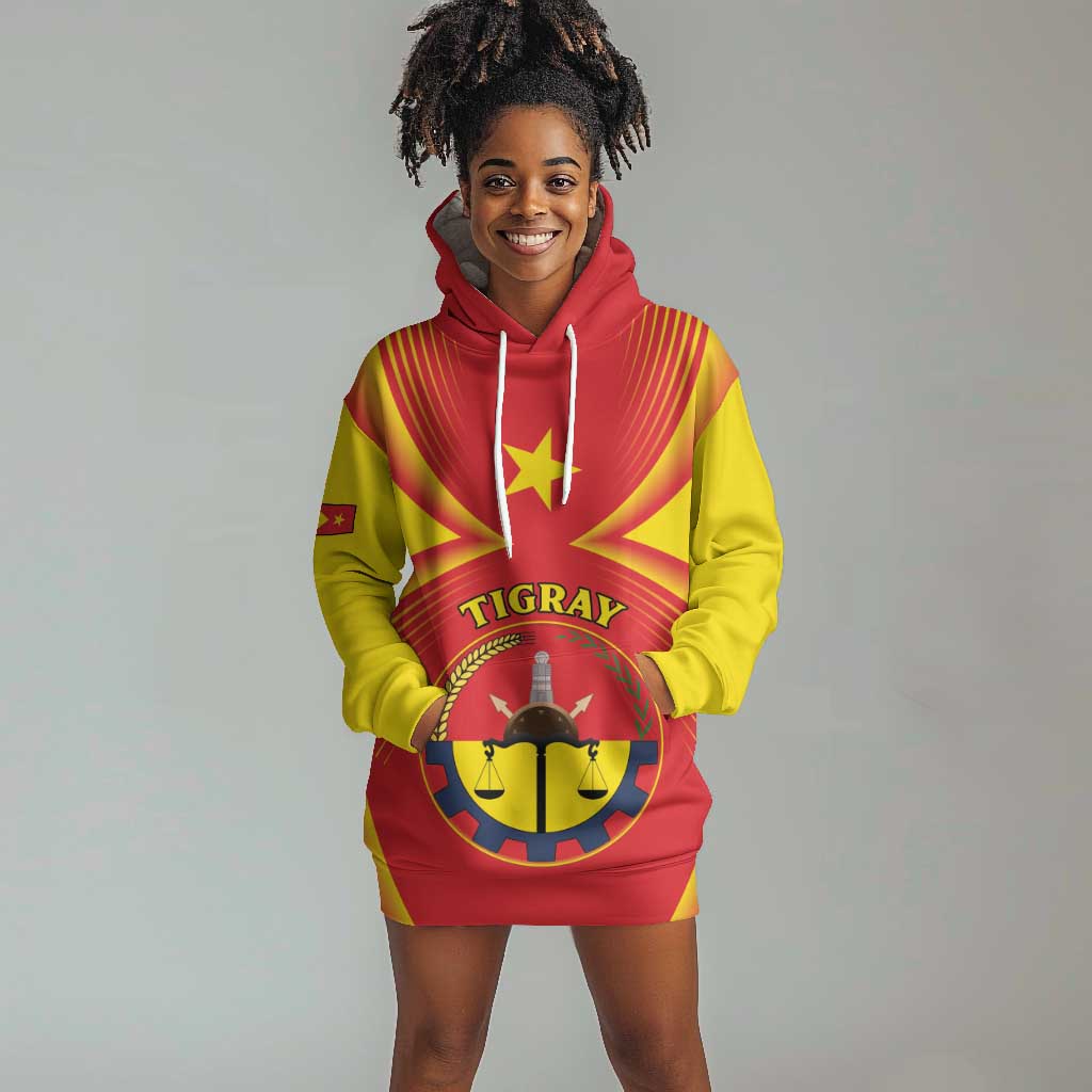 Personalized Tigray Region Hoodie Dress Coat Of Arms With Tigray Map