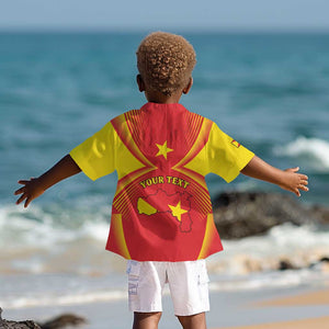 Personalized Tigray Region Kid Hawaiian Shirt Coat Of Arms With Tigray Map