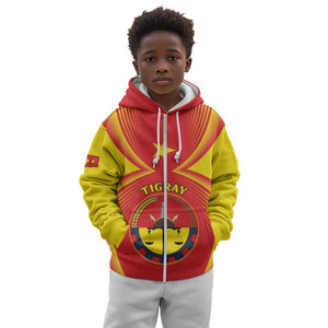 Personalized Tigray Region Kid Hoodie Coat Of Arms With Tigray Map