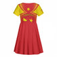 Personalized Tigray Region Kid Short Sleeve Dress Coat Of Arms With Tigray Map