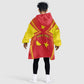 Personalized Tigray Region Kid Wearable Blanket Hoodie Coat Of Arms With Tigray Map