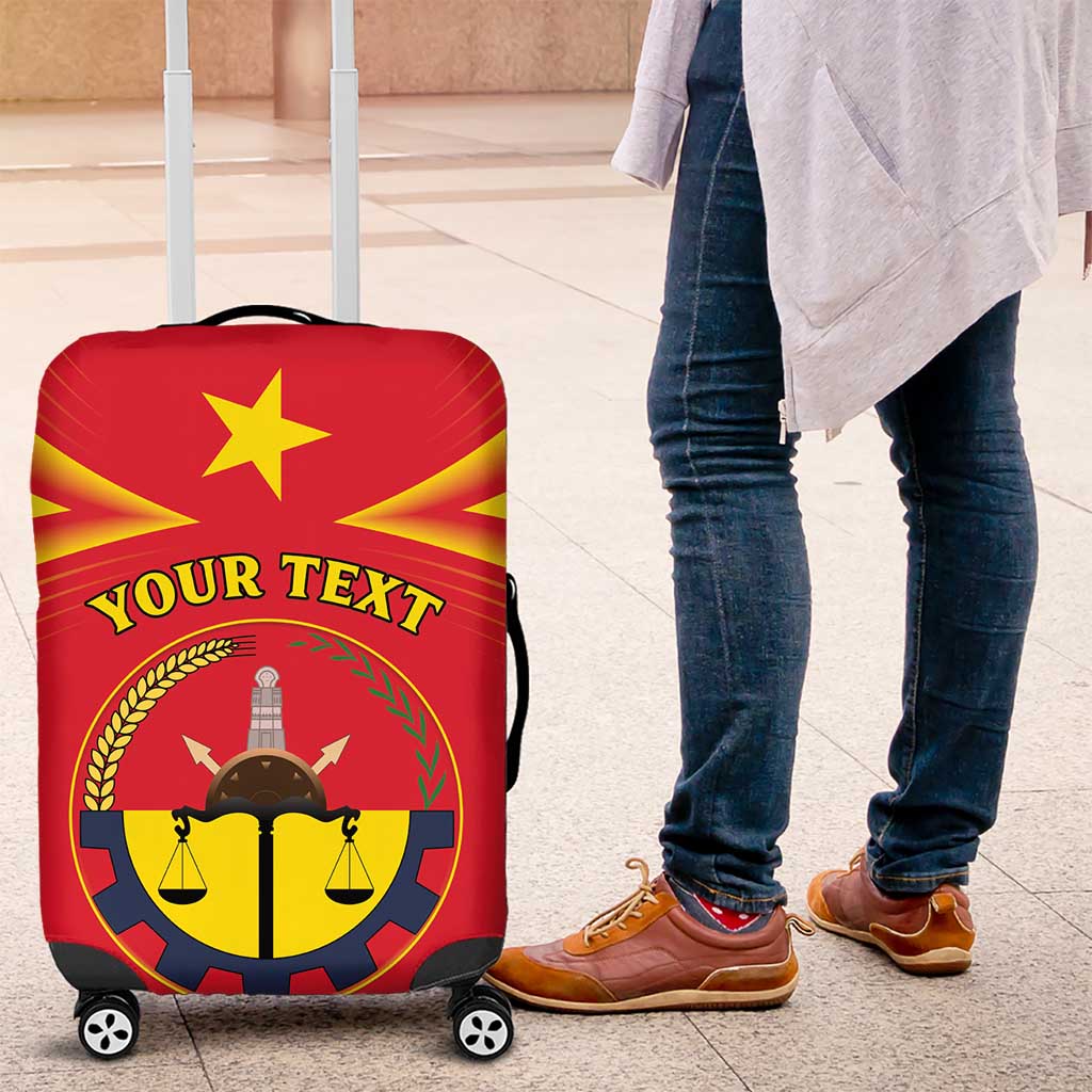 Personalized Tigray Region Luggage Cover Coat Of Arms With Tigray Map