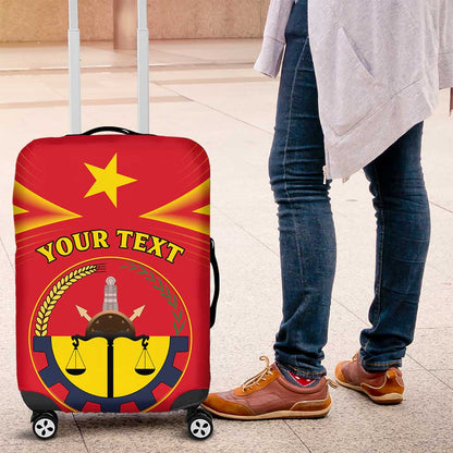 Personalized Tigray Region Luggage Cover Coat Of Arms With Tigray Map