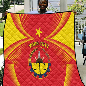 Personalized Tigray Region Quilt Coat Of Arms With Tigray Map