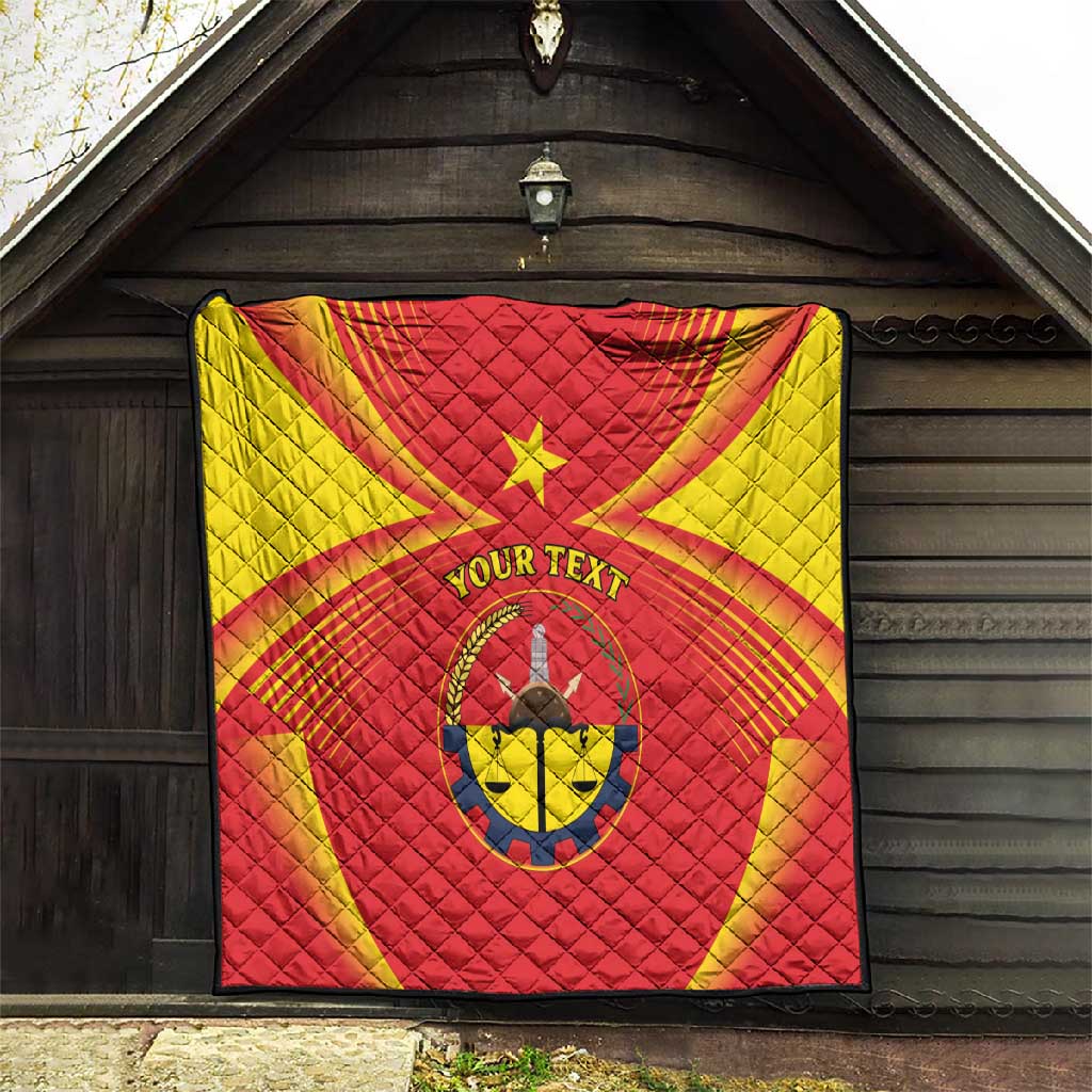 Personalized Tigray Region Quilt Coat Of Arms With Tigray Map