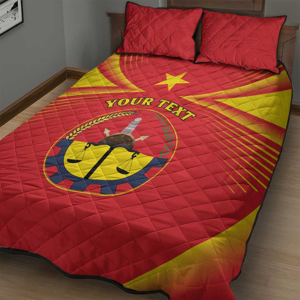Personalized Tigray Region Quilt Bed Set Coat Of Arms With Tigray Map