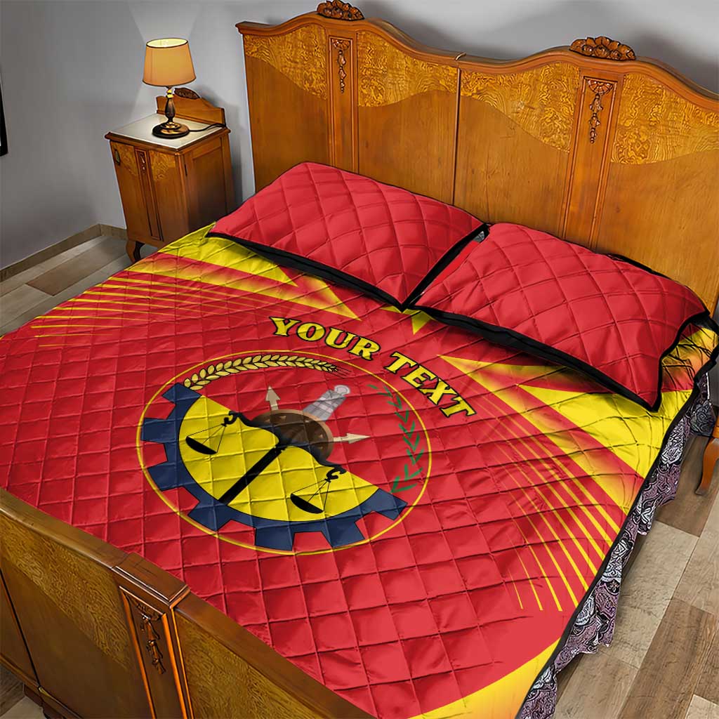 Personalized Tigray Region Quilt Bed Set Coat Of Arms With Tigray Map