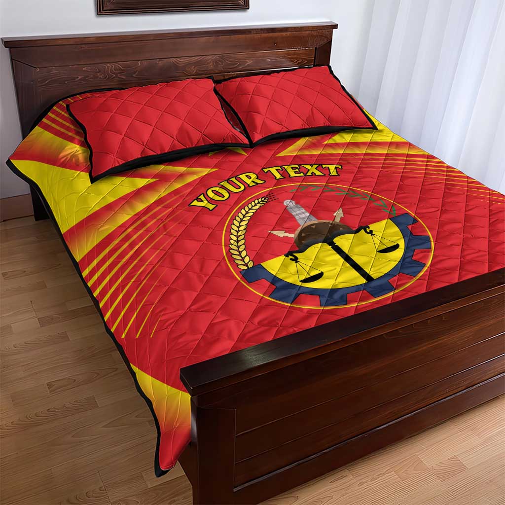 Personalized Tigray Region Quilt Bed Set Coat Of Arms With Tigray Map