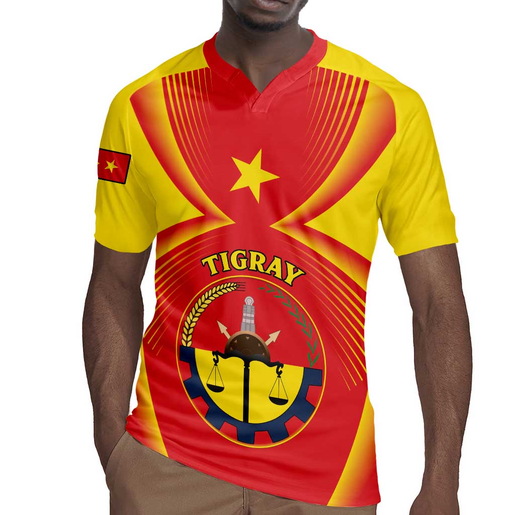 Personalized Tigray Region Rugby Jersey Coat Of Arms With Tigray Map