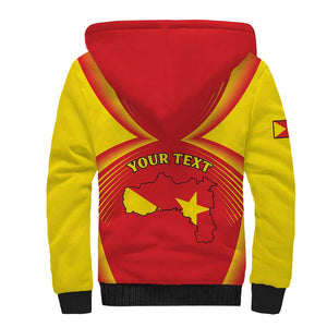 Personalized Tigray Region Sherpa Hoodie Coat Of Arms With Tigray Map