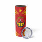Personalized Tigray Region Skinny Tumbler Coat Of Arms With Tigray Map