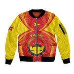Personalized Tigray Region Sleeve Zip Bomber Jacket Coat Of Arms With Tigray Map
