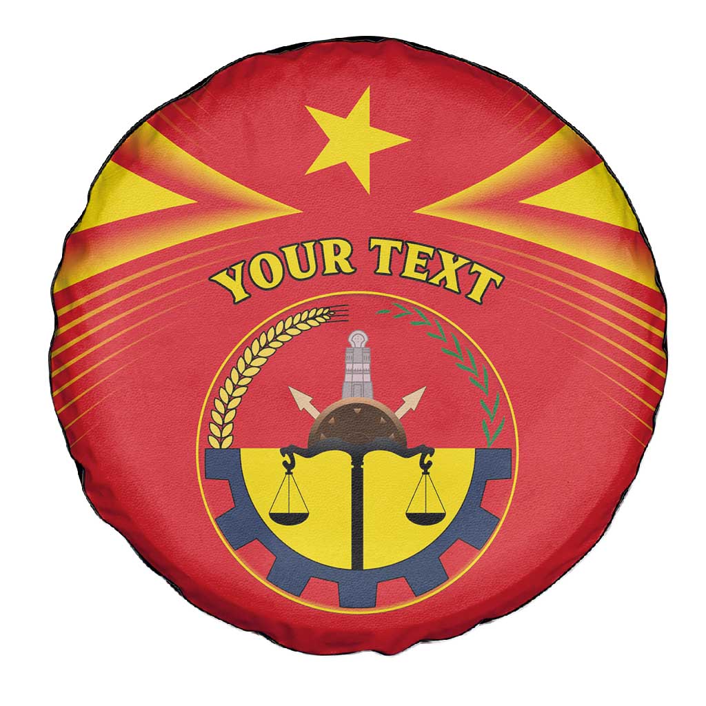 Personalized Tigray Region Spare Tire Cover Coat Of Arms With Tigray Map
