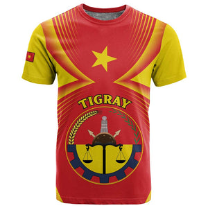 Personalized Tigray Region T shirt Coat Of Arms With Tigray Map